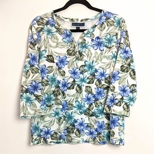 Karen Scott Lily Stretch Blouse Tunic Top XL